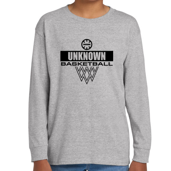 Unknown Basketball Youth Heavy Cotton 100% Cotton Long Sleeve T Shirt Thumbnail